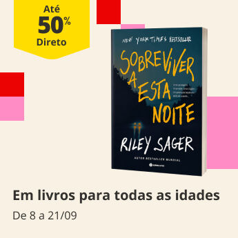 At&eacute; 50% Desconto Direto em livros para todas as idades. De 8 a 21/09